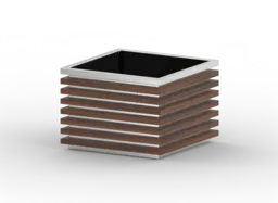 Puķu pods „Block“ 06.042.M no nerūsējošā tērauda