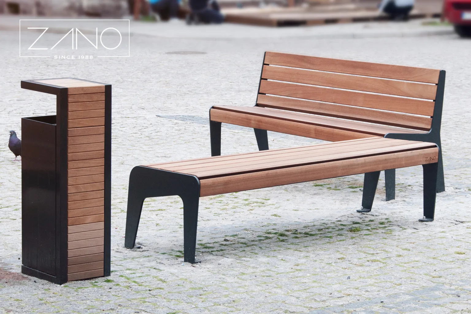 ZANO – pilsētas mēbeles no tērauda un cietkoksnes