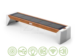 Inteligentna saules solis bez atzveltnes „Photon“ | ZANO Smart City