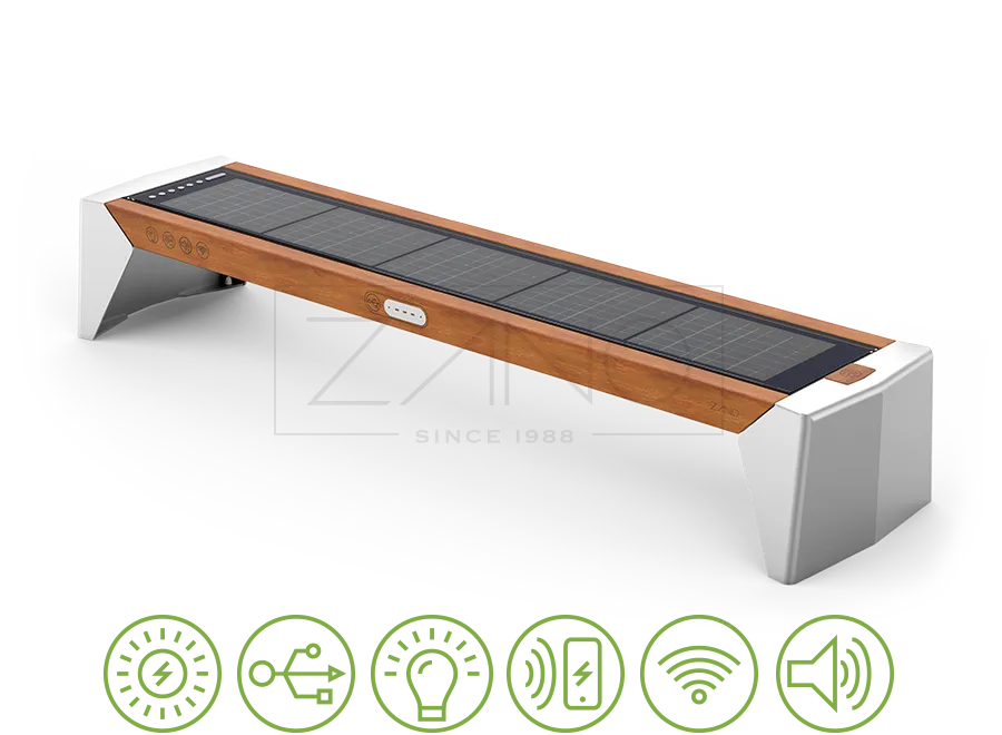 Inteligentna saules solis bez atzveltnes „Photon“ | ZANO Smart City