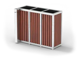 Atkritumu tvertne šķirošanai no nerūsējošā tērauda