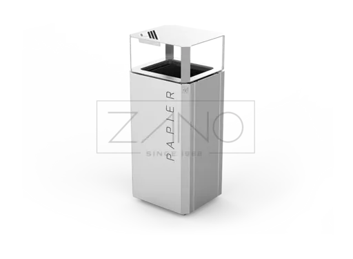 Atkritumu tvertne „Stilo 03.048.2” ar pelnu trauku | Nerūsējošais tērauds