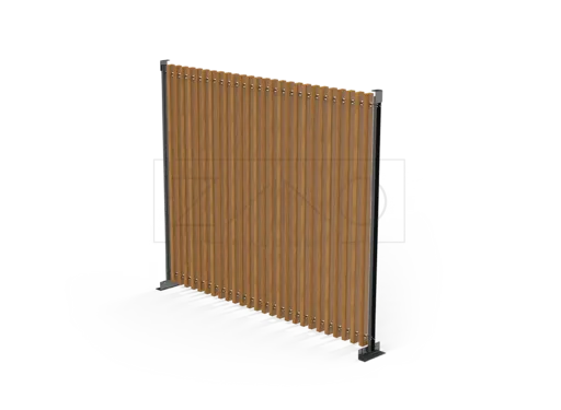 Pergola – siena ar koka dēļiem, 3 m | ZANO