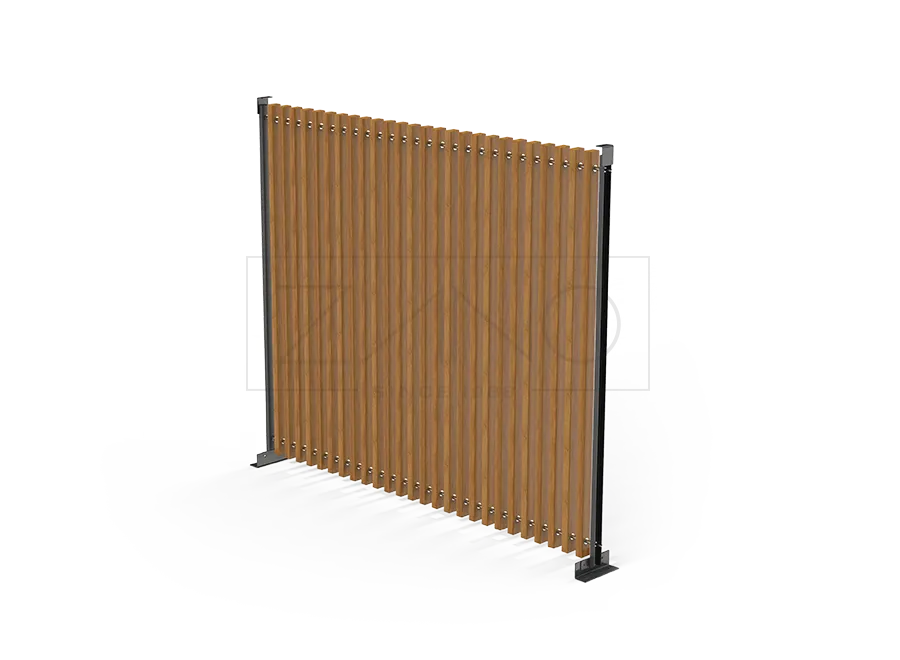 Pergola – siena ar koka dēļiem, 3 m | ZANO