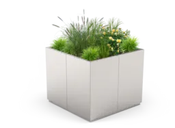 Quadro 02.176.XL puķu pods no nerūsējošā tērauda