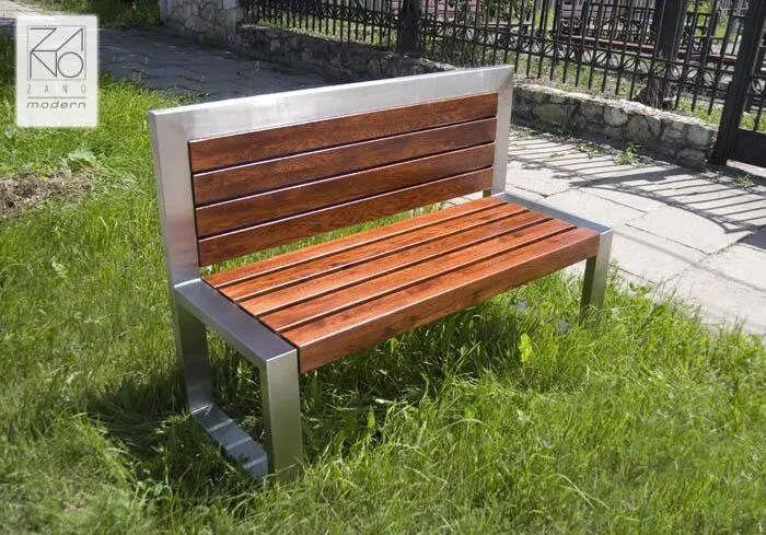 Viena nerūsējošā tērauda sola ar atzveltni