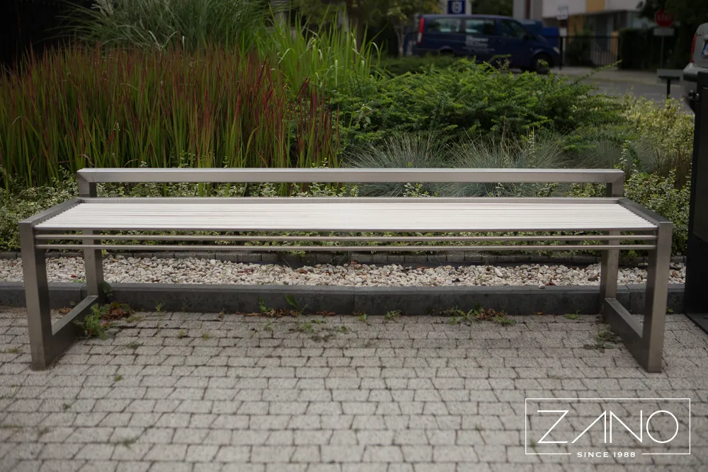 No nerūsējošā tērauda caurulēm izgatavota sola B-bench 02.410.1