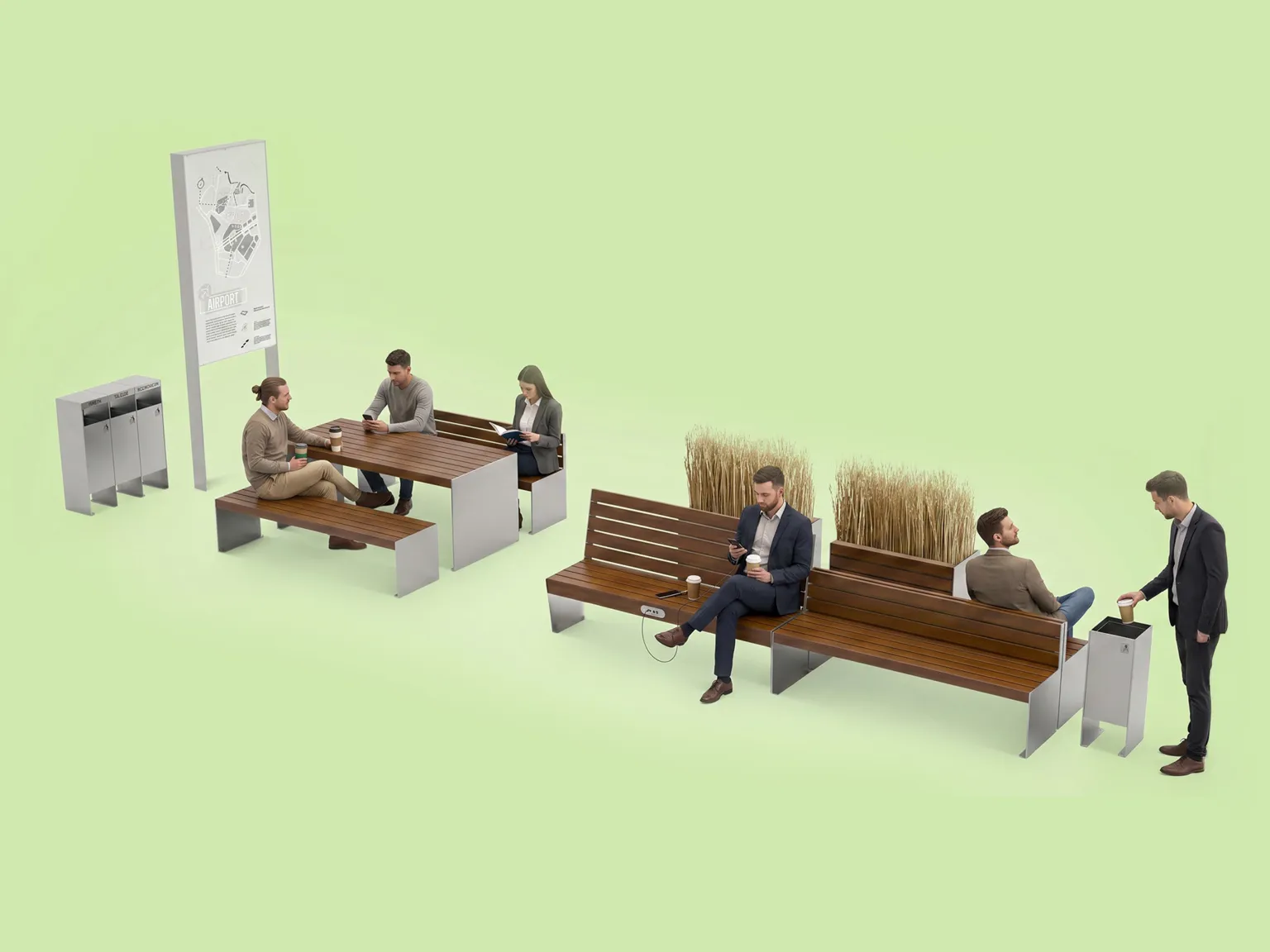 mēbeļu kompozīcija „Simple Zano“ – mazā arhitektūra