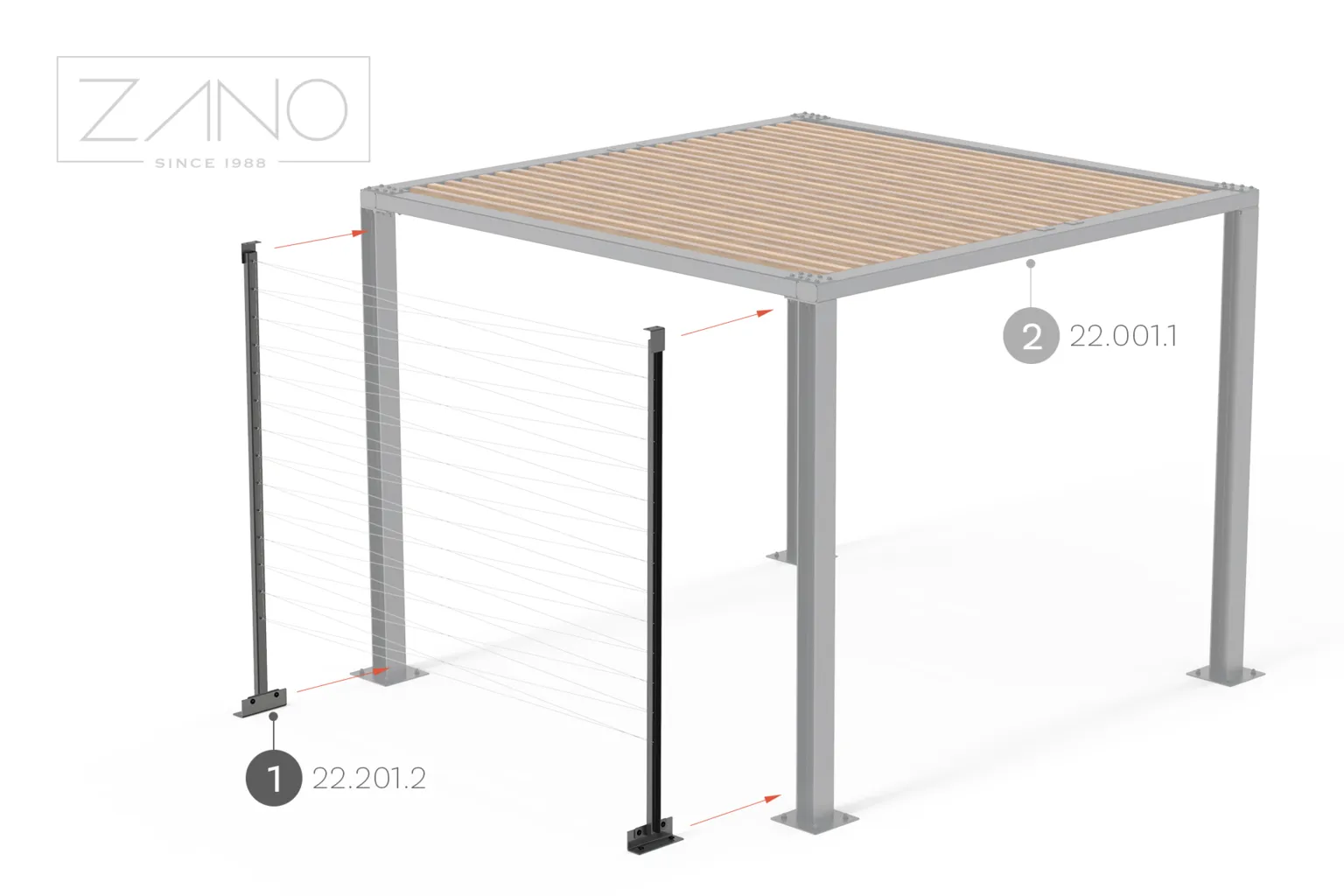 Pergola | Elementi vīteņaugiem