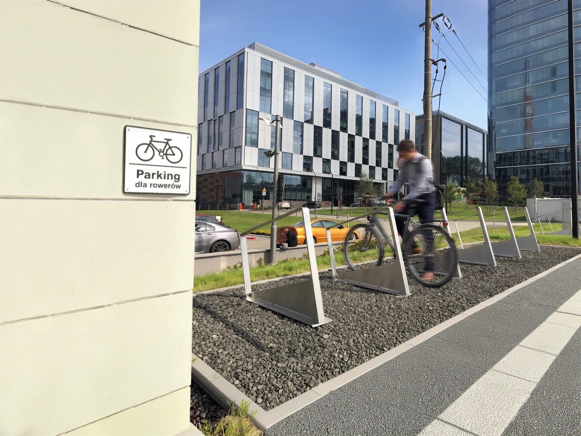 velosipēdu stāvvieta, tērauda velosipēdu statīvi