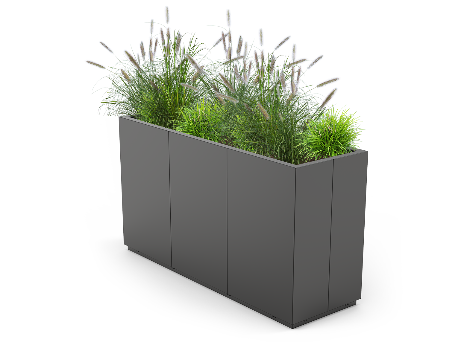 Quadro puķu pods 06.176.L | oglekļa tērauds