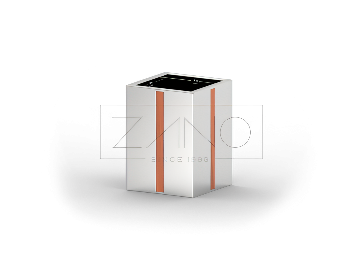 Nerūsējošā tērauda pilsētas pods ar koka elementiem Nerūsējošā tērauda pilsētas pods ar koka elementiem