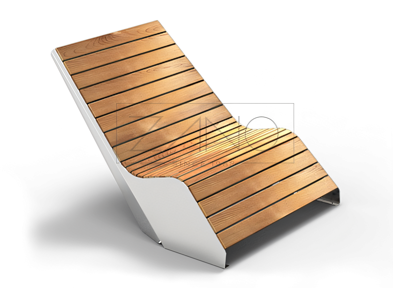 Pilsētas atpūtas krēsls Duo no nerūsējošā tērauda Divvietīgs atpūtas krēsls 02.052 - nerūsējošais tērauds