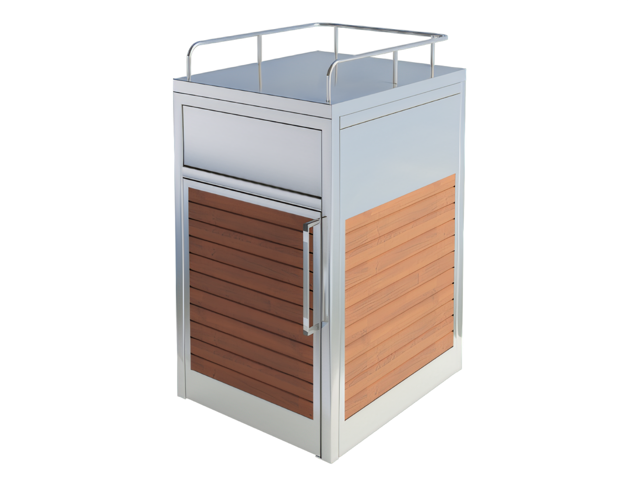 Ēdināšanas atkritumu tvertne Nerūsējošā tērauda grozi