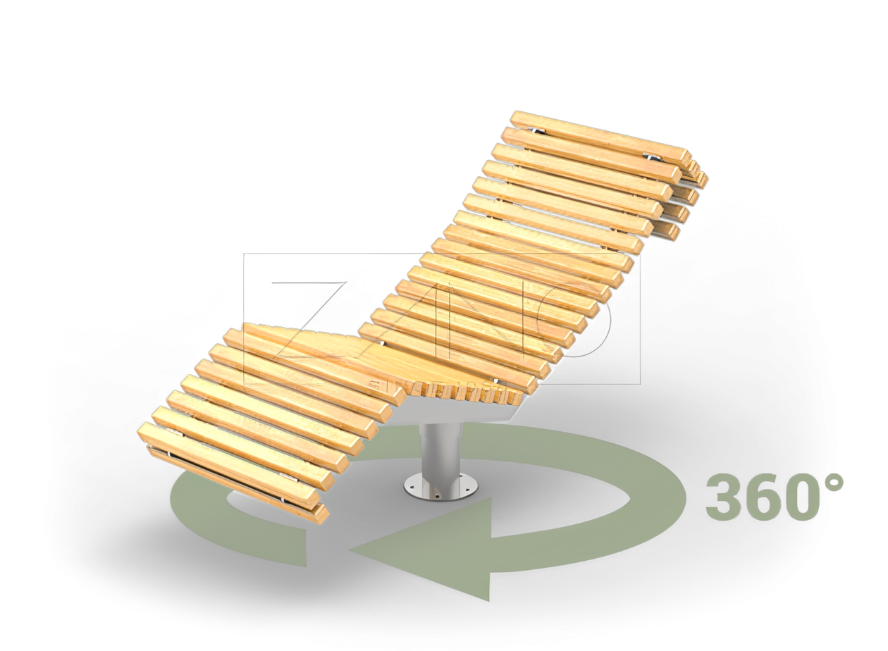 Pilsētas un parka atpūtas krēsls