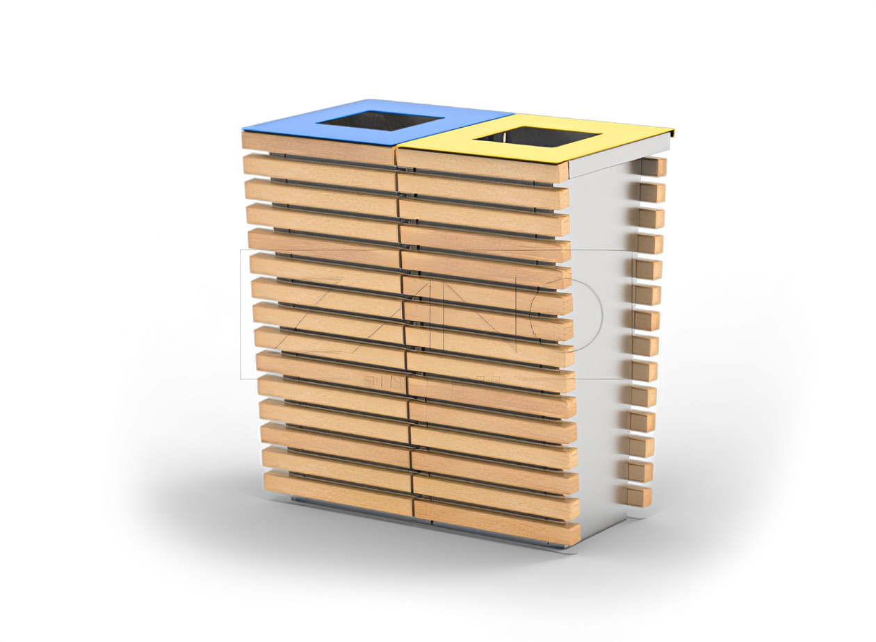 Sadzīves atkritumu &scaron;ķiro&scaron;anas tvertnes no nerūsējo&scaron;ā tērauda