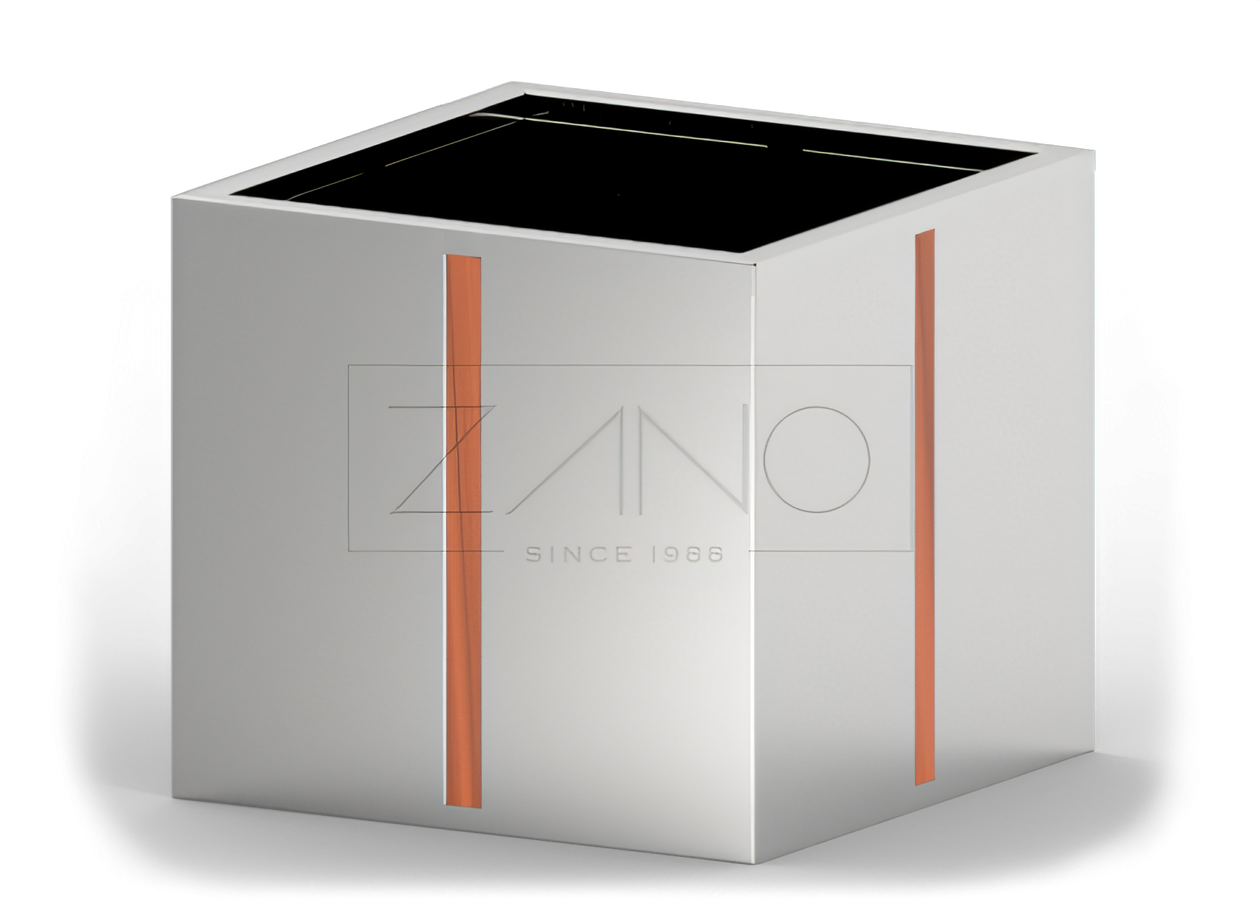 Nerūsējošā tērauda pods ar koka elementiem sabiedriskajām telpām Nerūsējošā tērauda pods ar koka elementiem sabiedriskajām telpām