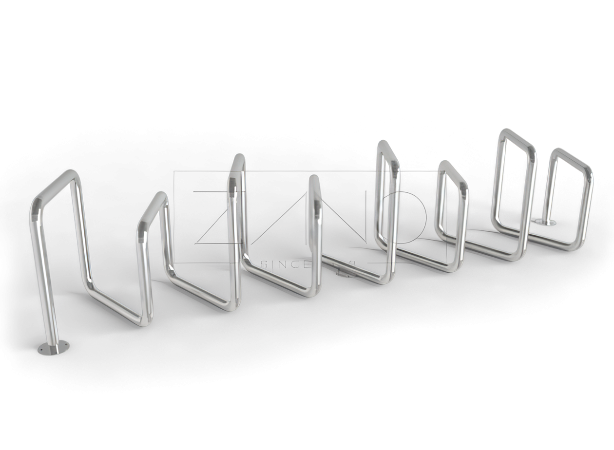 Nerūsējo&scaron;ā tērauda velosipēdu statīvs