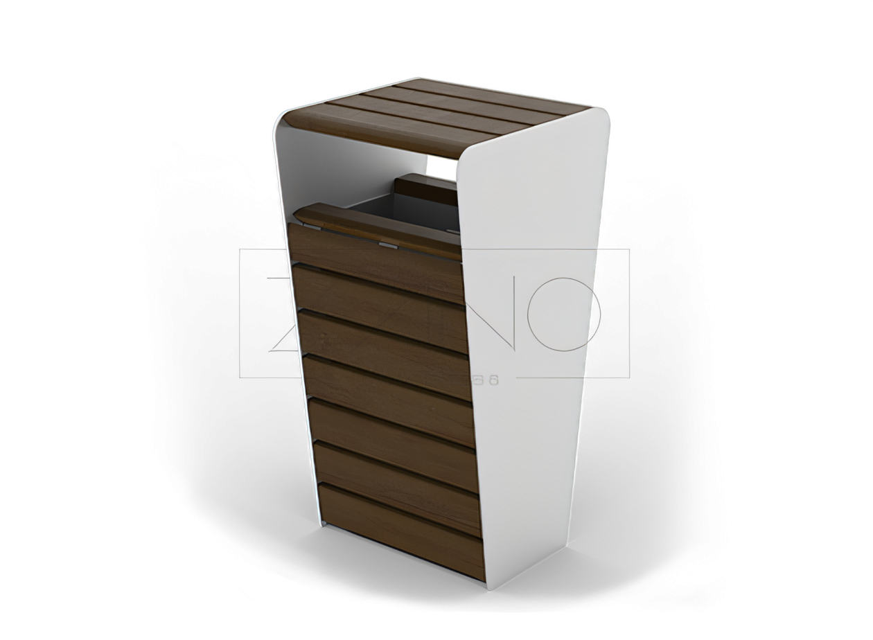 Mīksts pilsētas grozs ar jumtiņu, kas izgatavots no nerūsējošā tērauda un koka Mīksts pilsētas grozs ar jumtiņu, unikāls dizains, izgatavots no nerūsējošā tērauda un egles koka