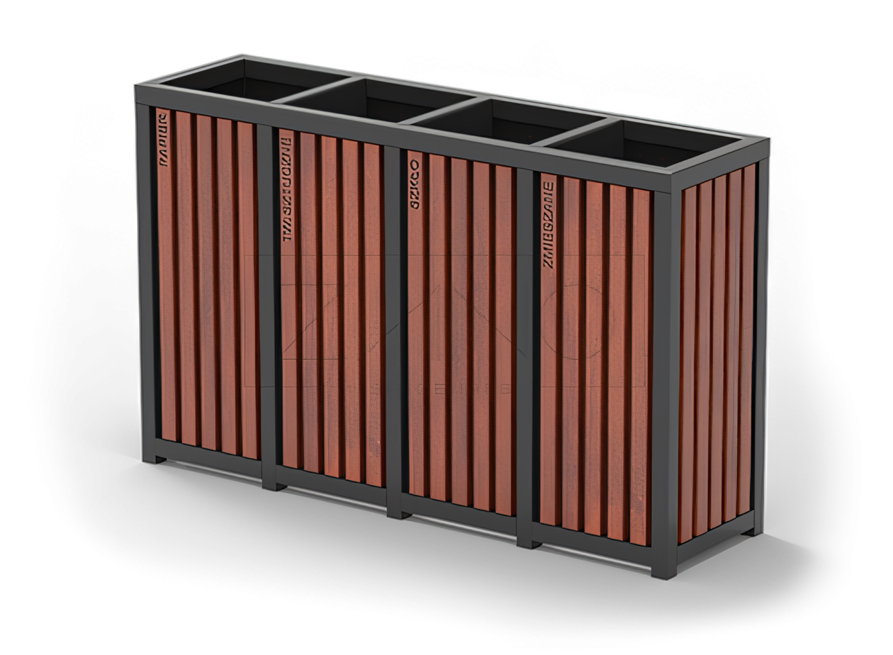 Pilsētas atkritumu urna šķirotajiem atkritumiem Pilsētas atkritumu urna šķirotajiem atkritumiem