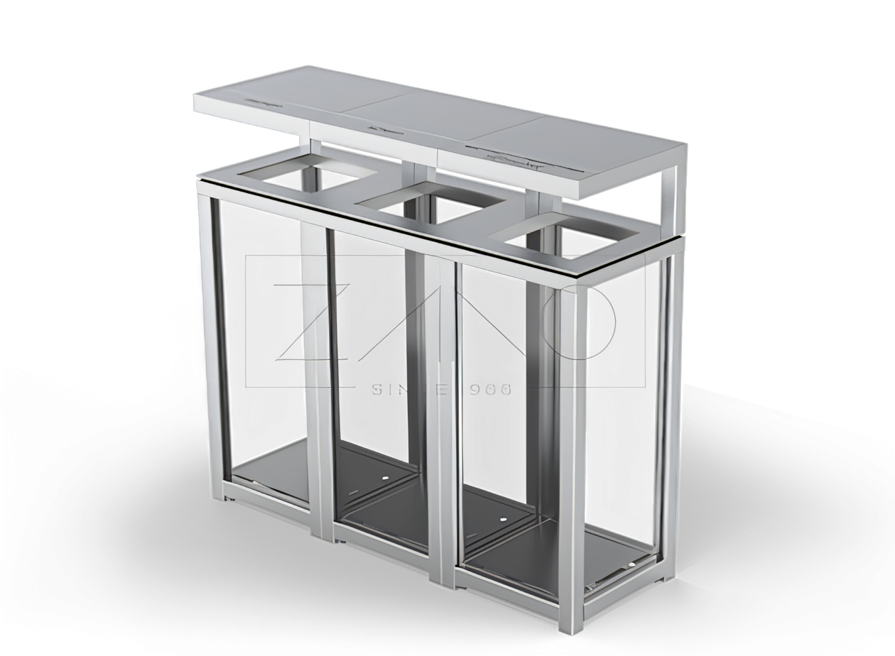 Altus trīs kameru grozs 15.052.4 nerūsējošais tērauds Altus trīs kameru grozs 15.052.4 nerūsējošais tērauds