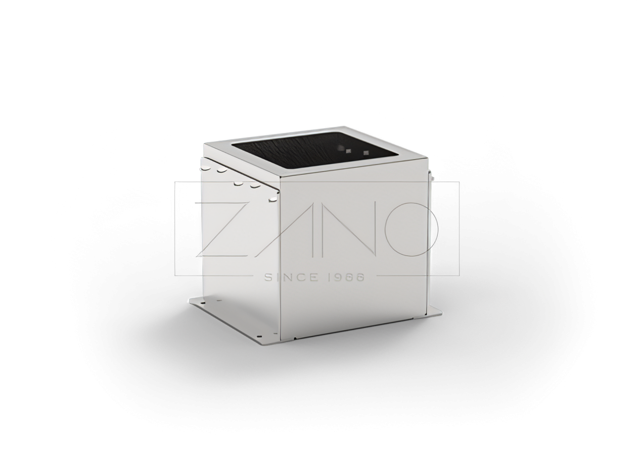 Domino pods no nerūsējošā tērauda Modulārais augu podiņš apvienojumā ar Domino līnijas soliņiem