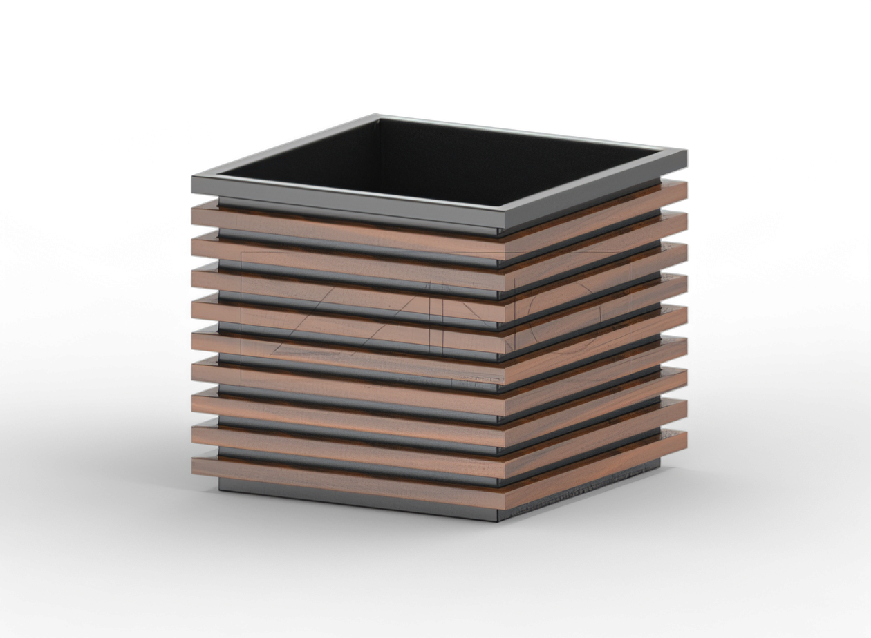 Augu podiņš Block 06.042.L tērauds melns Augu podiņš Block 06.042.L tērauds melns