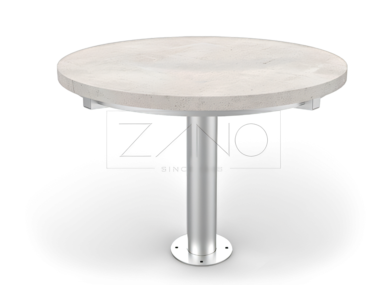 &Scaron;aha galds ar betona virsmu