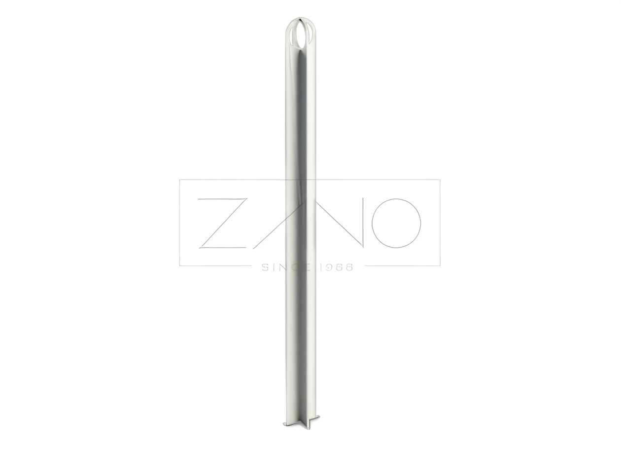 Nerūsējošā tērauda stabi modernām telpām. plakani stieņi ēku aizsardzībai