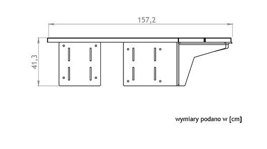 Urban stūra sēdeklis - sānu izmēri