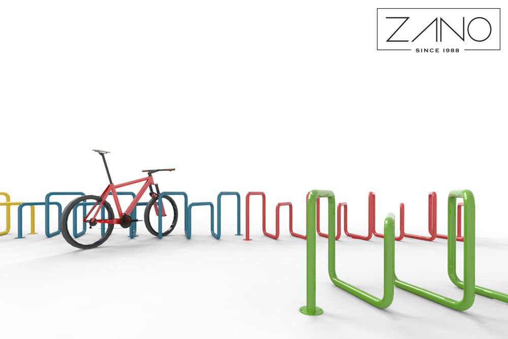 Sērijveida velosipēdu statīvs - krāsu versijas