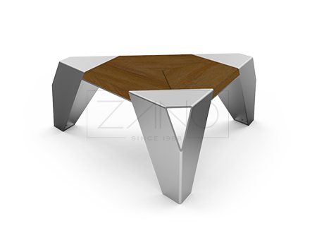 Trīsstūrveida sols - sēdeklis IVO | ZANO pilsētas mēbeles
