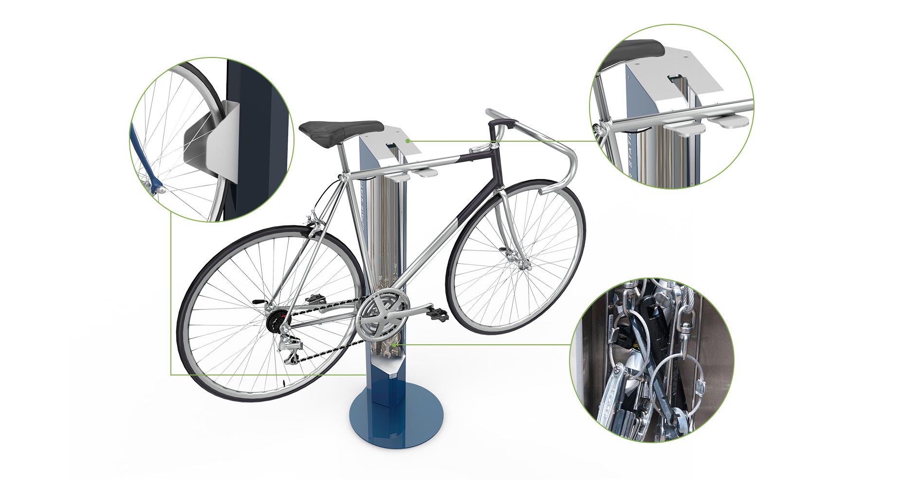 Stilo velosipēdu stacijas aprīkojums Stilo velosipēdu stacijas aprīkojums