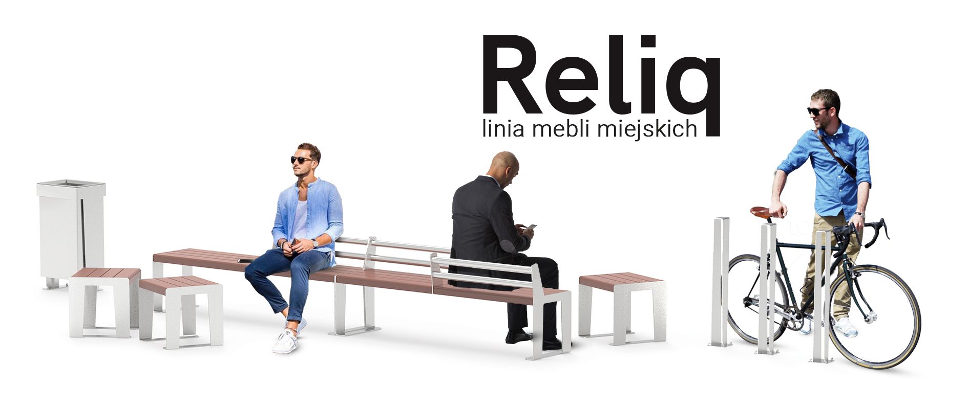 Elegantas pilsētas mēbeles Reliq no ZANO urban furniture